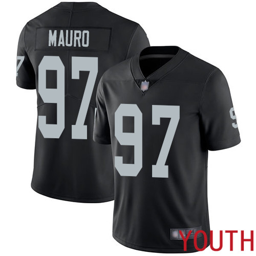 Oakland Raiders Limited Black Youth Josh Mauro Home Jersey NFL Football #97 Vapor Untouchable Jersey->women nfl jersey->Women Jersey